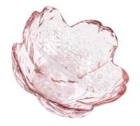 COLLBATH Japanese Glass Nail Dish Pen Washing Cup Multifunctional Manicure Pen Holder for Acrylic Powder Mixing and Nail Charms Storage Delicate Cherry Blossom Crystal Design and DIY