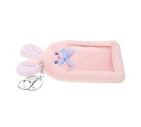 COLLBATH Kawaii Plush Card Holder for Students Id Tag Holder Quick Access Compact Photo Card Organizer for Office Workers