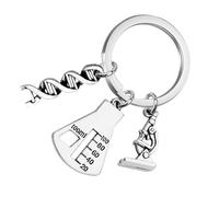 COLLBATH Keychains Men Chemistry Molecular Keychain for Science Teachers Sturdy Alloy Material