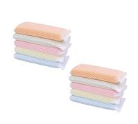 COLLBATH Kitchen Sponge Scrubber Random Color 10pcs Pinkredible and Soft Material with Powerful Scrubbing Surface Reusable Cleaning Dishcloths for Kitchen Counters and Sinks for Dishwashing and Daily