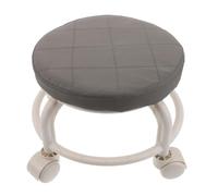 COLLBATH Knot Grouting Stool Wheeled Low Pu Leather and Heavy Duty Construction for Salon Pedicure Stations Home Fitness Use Swivel Wheels