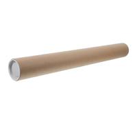 COLLBATH Kraft Paper Poster Storage Tube 46cm Long 50mm Diameter 3mm Thick Round Mailing Tube with Cap for Document and Blueprint Protection Perfect for Shipping and Storage