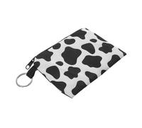 COLLBATH Ladies Coin Purse Tiny Zipper Pouch with Cartoon Design Keychain Ring Change Wallet for Women Portable Storage for Cards and Coins