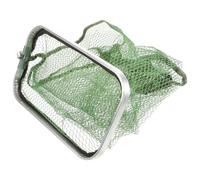 COLLBATH Large Rectangular Nylon Fishing Net with Alloy Rim, Wear-resistant and Portable Fishing Net Bag for Outdoor Saltwater Use, Prevents Fish from Escaping