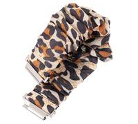 COLLBATH Leopard Print Scrunchie Watch Band Replacement Strap for Watch Active Women Stretchy Hair Tie Wristband Comfortable