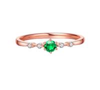 COLLBATH Lightweight Gold Plated Ring for Women Smooth Surface and Comfortable Skin Touch, Featuring Copper and Rhinestone Material, for Travel and Other Occasions