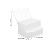 COLLBATH Lockable Acrylic Suggestion Box Large Ballot Container with Business Card Slot for Secure Donation Collection and Raffle Tickets for Office Charity Fundraising Events