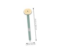 COLLBATH Long Handle Back Exfoliating Brush for Bathing Ergonomic Body Scrubber with Massage Bristles Comfortable Skin Care Shower Brush for Deep Cleaning and Easy Back Reach Green Color