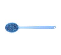 COLLBATH Long Handle Silicone Bath Brush for Shower Back Scrubbing and Whole Body Massage Lightweight Body Scrubber with Ergonomic Grip for Men and Women Sky Blue