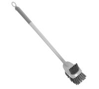 COLLBATH Long Handled Toilet Bowl Brush Commercial Grade Curved Brush Non-slip Ergonomic Handle for Bathroom Cleaning