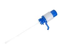 COLLBATH Manual Water Pressure Pump Hand Press Drinking Dispenser for Bottled Water Blue and White for Camping and Home Use