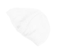 COLLBATH Men's Muslim Prayer Cap Knitted Kufi Hat Breathable Cotton Arabian Beanie with Elastic Band for Comfortable Fit Handknitted Islamic Headwear for Eid Mosque Hajj and Religious White