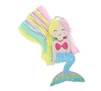 COLLBATH Mermaid Tassel Hair Clip Organizer Headband Holder for Decor Wall-mounted Hairpin Storage Portable Easy to Install for Bedroom and Party Accessories