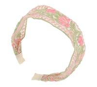 COLLBATH Mesh Embroidered Headband Vintage Headdress Floral Headband Women Headbands Makeup Headband Spa Headband Ribbon Headdress Embroidered Hairband Wide Headbands Women Hairbands Fabric