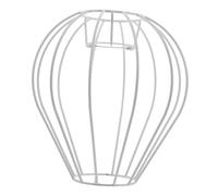 COLLBATH Metal Cage Lampshade Holder for Table Lamps Industrial Wire Frame Pendant Light Cover Solid Retro Hollow Lamp Fixture Compatible with Standard Bulbs DIY Hot Air Balloon Shape for