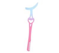 COLLBATH Metal Eyelash Clamp with Integrated Comb Multi-Functional Lash Tweezer for Grooming and Applying False Lashes Suitable for Beginners and Makeup Lovers Blue-Pink Gradient Design