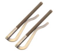 COLLBATH Metal Money Clips for Men and Women, 2pcs Spring-Loaded Cash and Check Holder, Portable Small Metal Wallet Clamps for Credit Cards and Banknotes, Office and Travel Use