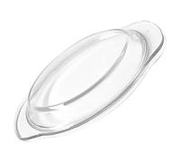 COLLBATH Microwave Glass Cover Sturdy Lid for Food Splatter Guard Steamer Compatibility Microwave and Oven Safe for Plates and Bowls