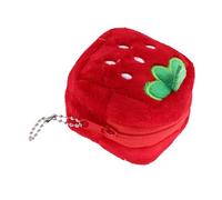 COLLBATH Mini Coin Purse Strawberry Shape Plush Material Cute Keychain Girls Purse Fun Kawaii Money Keeper