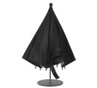 COLLBATH Mini Sun Shade Umbrella with Windproof Base and Waterproof Cloth for Tabletop and Patios, 50cm Black Iron Frame Protecting Phones and Devices from Sun and Rain