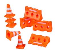 COLLBATH Mini Traffic Signs Cones for Boys and Girls Outdoor Play Equipment Traffic Toys for Boys and Girls Early Education Toys Road Cones