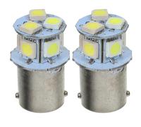 COLLBATH Motorcycle LED Turn Signal Bulbs 2 Pack Aluminum Alloy 1156 P21W Replacement Signal Lights for Motorbike Front and Backup Use