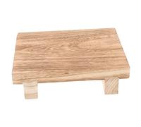 COLLBATH Multipurpose Paulownia Step Stool Wood Footstool Bedroom Bedside Office Desk Bath Step