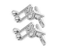 COLLBATH Music Note Cufflinks for Men Unique Musical Shirt Cuff Links with Buckle Versatile Replacement Buttons for Dress Shirts Coats Uniforms Stylish Birthdays Holidays