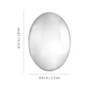 COLLBATH Nail Polish Color Charts Glass Beads 30Pcs Practical Nail Size Chart for Home