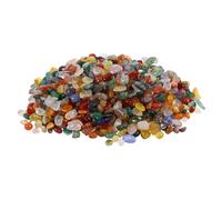 COLLBATH Natural Agate Pebble Stone Gravel Polished Aquarium Ornament Decoration Colorful Crystal Tumbled Stones for Fish Tank Flowerpot Garden Path