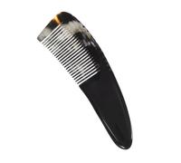 COLLBATH Natural Buffalo Horn Anti-static Massage Comb for Hair and Beard Handmade Large Fine Tooth Detangling Comb for Men Women Ox Horn Scalp Massager for Relaxation and Healthy Hair