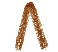 COLLBATH Natural Looking Double Ended Dreadlock Extensions for Women and Men Lightweight Hip-hop Style Braiding Hairpiece in Golden Brown Easy to Wear and Re-braid for Fashionable Crochet