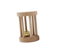 COLLBATH Natural Wood Toys for Hamsters Parrots Rats Small Pet Exercise Toys Bell and Sides