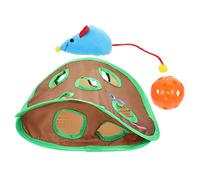 COLLBATH Nine-holes Tunnel Toy Mouse for Cats Interactive Plaything Fun Cat Pet Toy