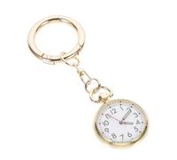 COLLBATH Nurse Watch Keychain Watch Simple Design Zinc Alloy Easy to Read Time Portable for Elderly Can Be Suspended on A Bag or Belt
