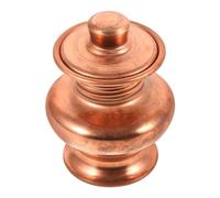 COLLBATH Offering Bottle Small Decorative Copper Storage Bottle for Buddhism Worship and Home Decor Miniature Copper Enshrining Vessel for Indoor Spaces
