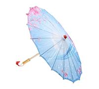 COLLBATH Oil Paper Umbrella Japanese Style Parasol Tassel Classical Stage Dance Prop Photography Accessory Decorative Floral Pattern Asian Design for Events and Performances