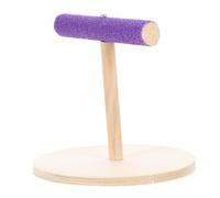COLLBATH Parrot Perch Stand Wooden Bird Toy Safe Fun Perch for Parrots Parakeet Playstand