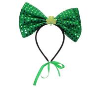COLLBATH Patrick's Day Dog Headband Pet Bowknot Accessory for Festive Parties Photo Shoots Unique Cat Headdress for Celebrating Irish Culture Hair Decoration