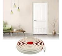 COLLBATH Peel and Stick Wall Molding Trim, Flexible Self-Adhesive Panel Border for Interior Wall Decor, 5M Cream White, Scratch-Resistant Material, Easy Cut for Living Room