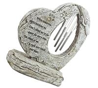 COLLBATH Personalised Pet Memorial Stone with Wind Chimes Dog Cat Plaques Memorial