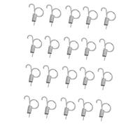 COLLBATH Pet Cage Door Hooks 20pcs Spring Hangers for Rabbit Cages Durable and Convenient