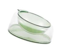 COLLBATH Pet Feeder Dog Bowl Cat Dog Food Bowl Bevel Connection Portable Elevated for Easy Feeding Neck Guard
