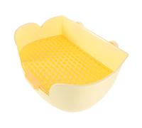 COLLBATH Pet Rabbit Toilet Bunny Litter Box Toilet Small Animal Bathroom Tray for Rabbit Guinea Pig Ferret Chinchilla Plastic Potty Trainer