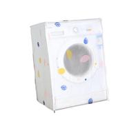 COLLBATH PEVA Washing Machine and Dryer Cover Waterproof Dustproof Protector Zipper Colourful Pattern Fits 60x55x82cm