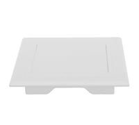 COLLBATH Plastic Access Panel Cover 100x100mm with Hinged Door for Wall and Ceiling Plumbing Inspection, White Plastic Drywall Access Hatch for Bathroom Pipe Maintenance
