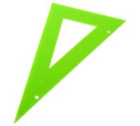 COLLBATH Plastic Braille Measuring Tool Durable Right Triangle Ruler with Tactile Markings Geometry Math Ruler for Blind Learning at School Office and Home