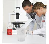 COLLBATH Plastic Graduated Measuring Beaker Wide Mouth for Easy Liquid Transfer Clear Scale for Laboratory Experiments Stable and Precise Measurement