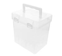 COLLBATH Plastic Marker Easy to Carry with 48 Individual Compartments Storage Case and Precision Locking Lid Pen Organizer for Creative Occasions and Professional Artists