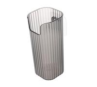 COLLBATH Plastic Utensil Holder and Chopsticks Holder, Grey Plastic Kitchen Utensil Organizer Spoon and Spatula Compartments, Suitable for Home and Milk Tea Shop Countertop Storage